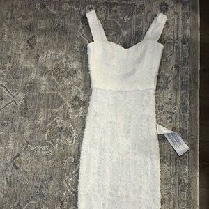 NWT DRESS THE POPULATION DRESS WHITE XS